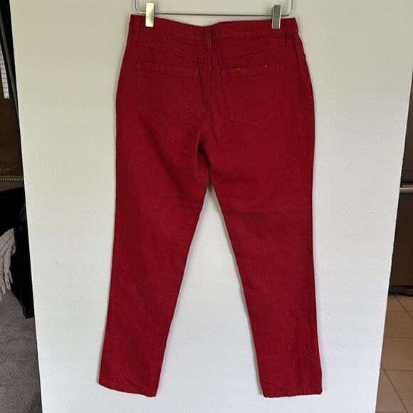 Pilcro and The Letterpress Hyphen Red Jeans Size 27 - Picture 7 of 11